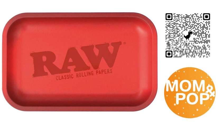 RAW Red Matte Small, 27.5 x 17.5cm