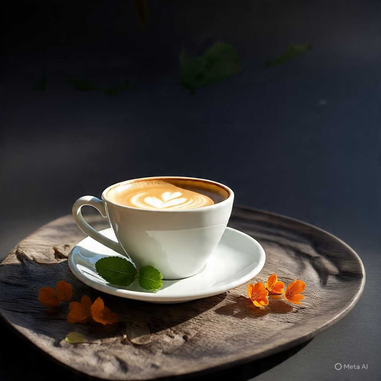 White Coffe (Orange Blossom & Edible Flowers)