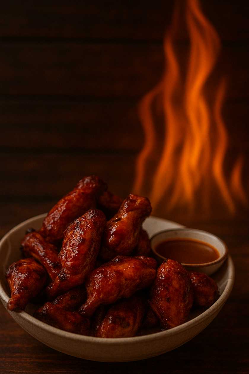 12 Tex-Mex BBQ chicken wings