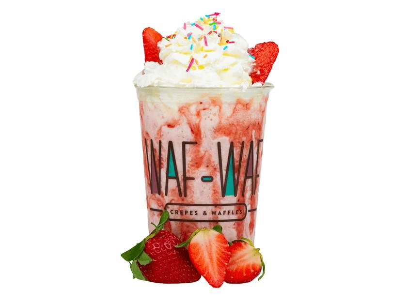 Jahodový milkshake