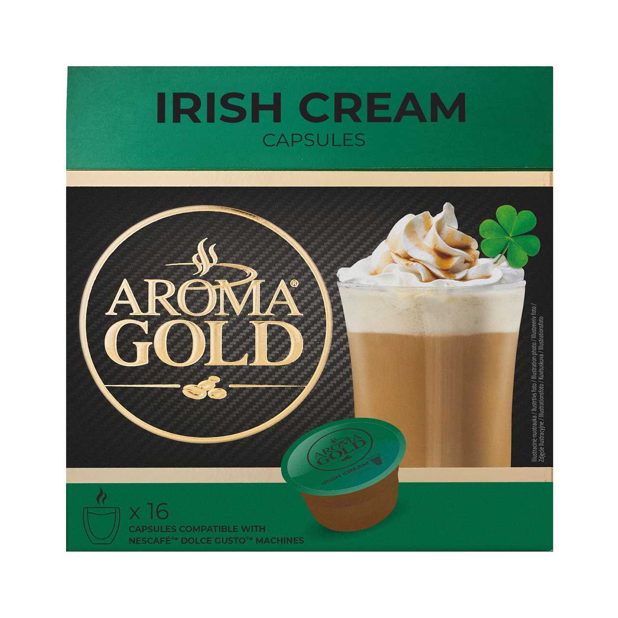 Coffee Capsules AROMA GOLD IRISH CREAM, 256g (expires soon)
