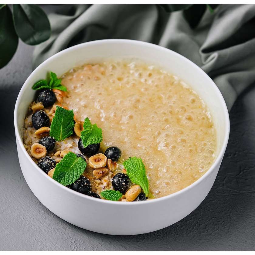 Breakfast Four-Grain Porridge with Alternative Milk