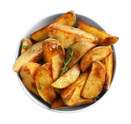 Baked potatoes with herbs