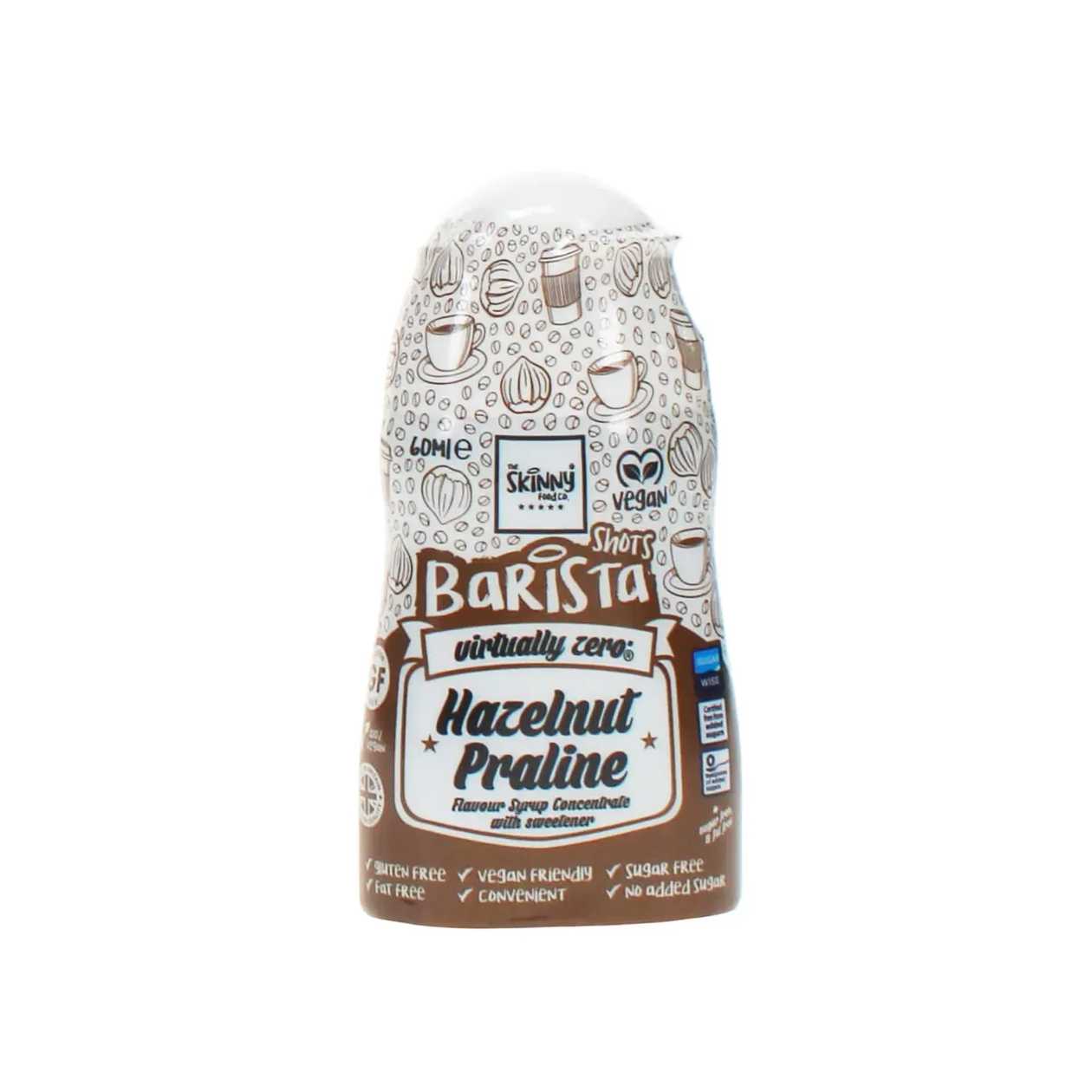 Skinny Food Shots Barista Φουντούκι Πραλίνα, 60ml