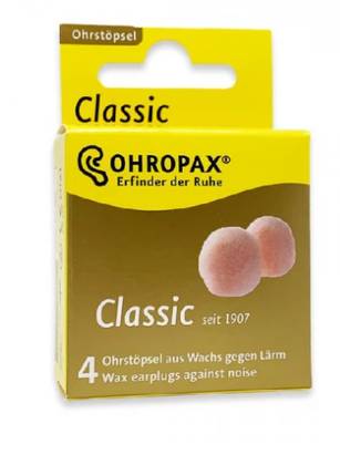 Ohropax Classic Earplugs 4pcs