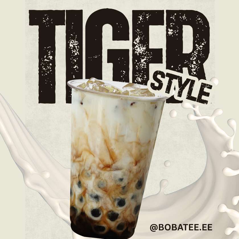Vanilla Tiger Style milk and Tapioca. 450 ml.