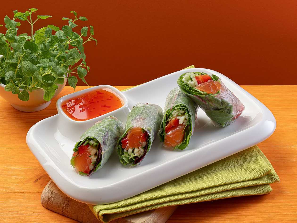 Salmon Spring Roll
