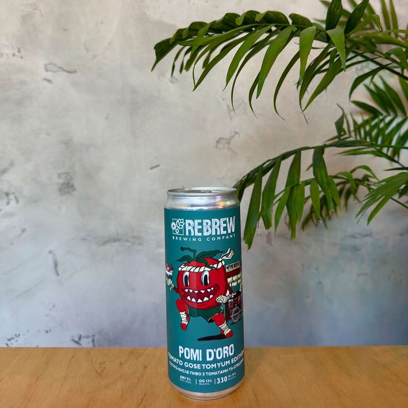 Пиво REBREW Pomi D’oro Tomato Gose. Tom Yum Edition 0,33 л.
