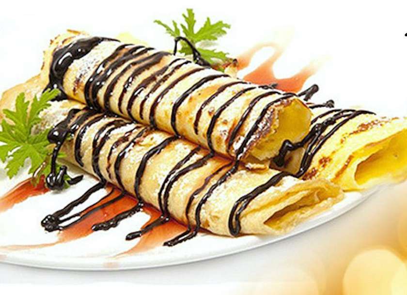 PALACINKY, džem, lesné ovocie