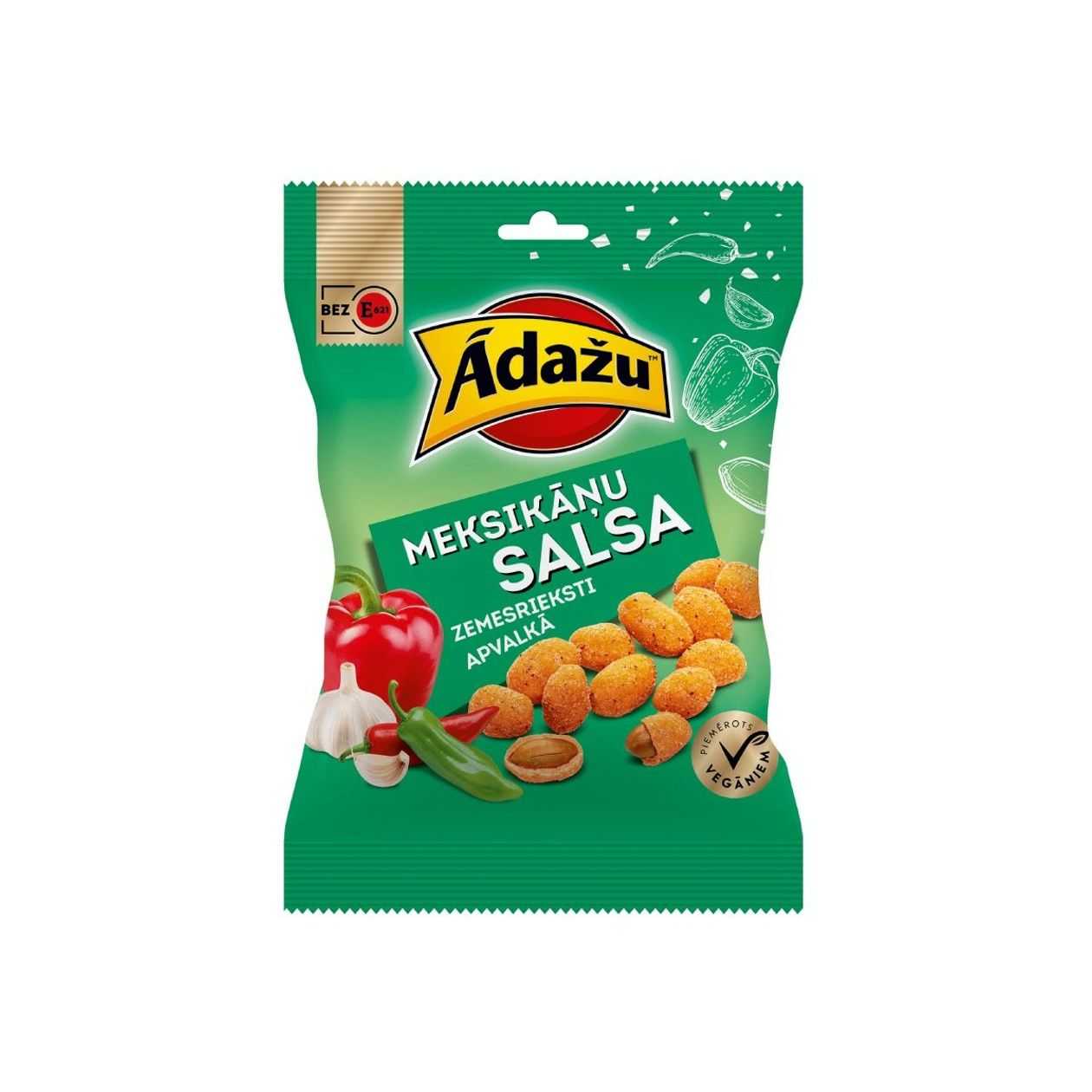 Ādažu Čipsi Nuts Mexican Salsa 140g