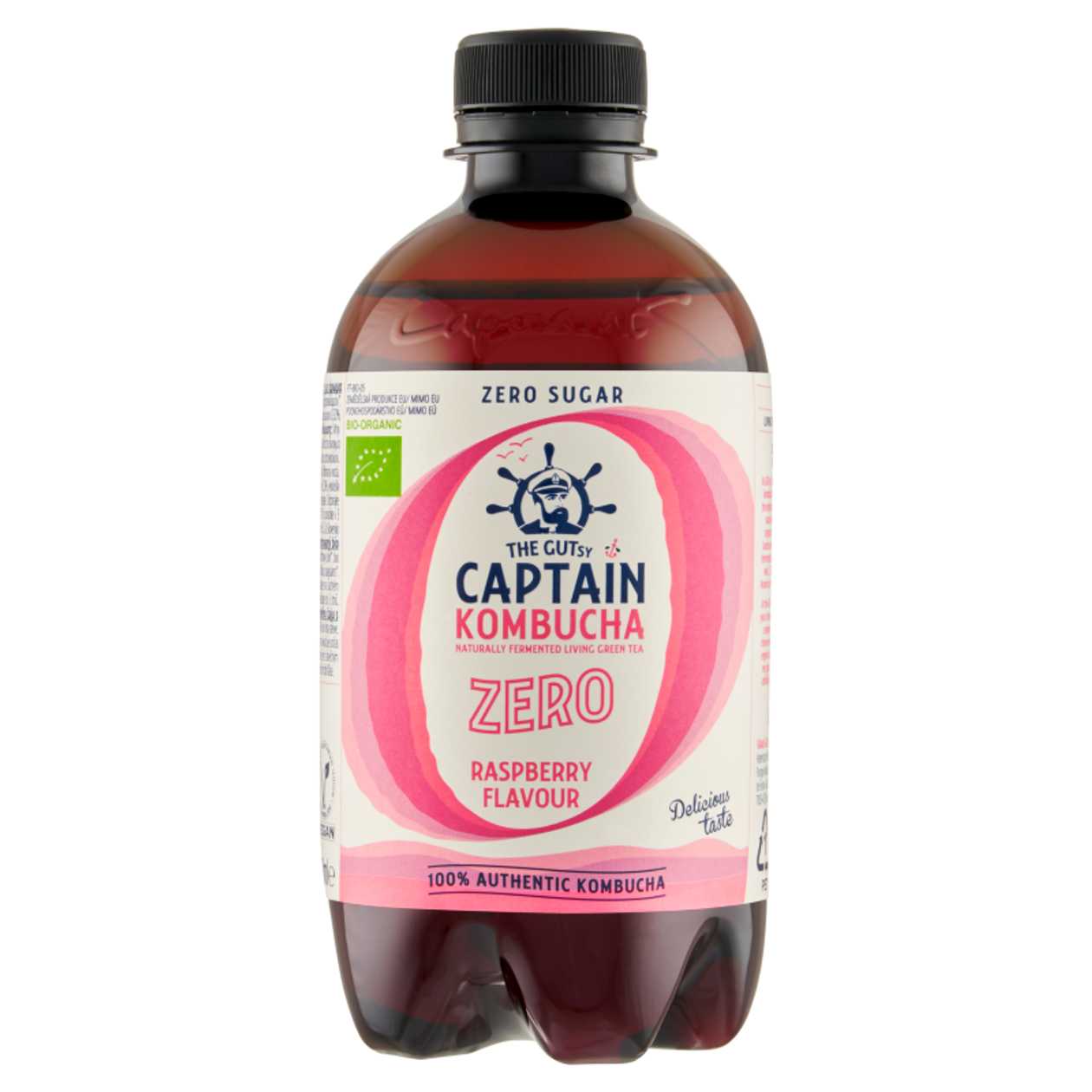 Captain Kombucha Zero Bio Napoj Prich.Mal. 400Ml
