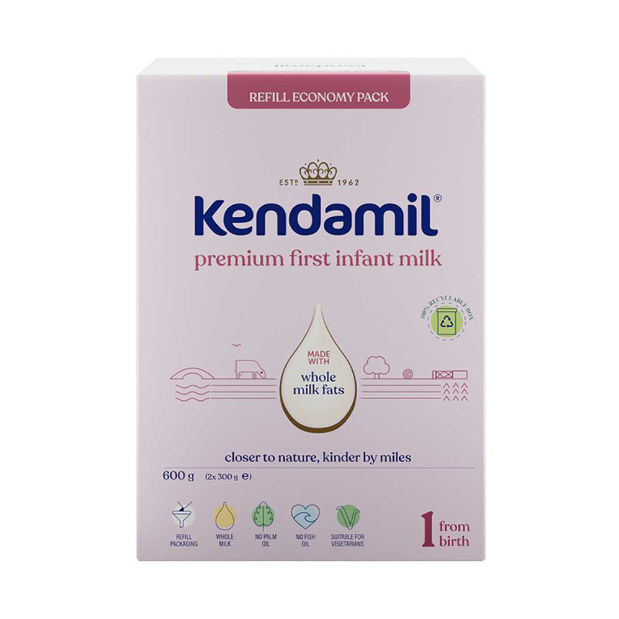 Kendamil Premium 1 Starter Mle. Cot. 2X300G