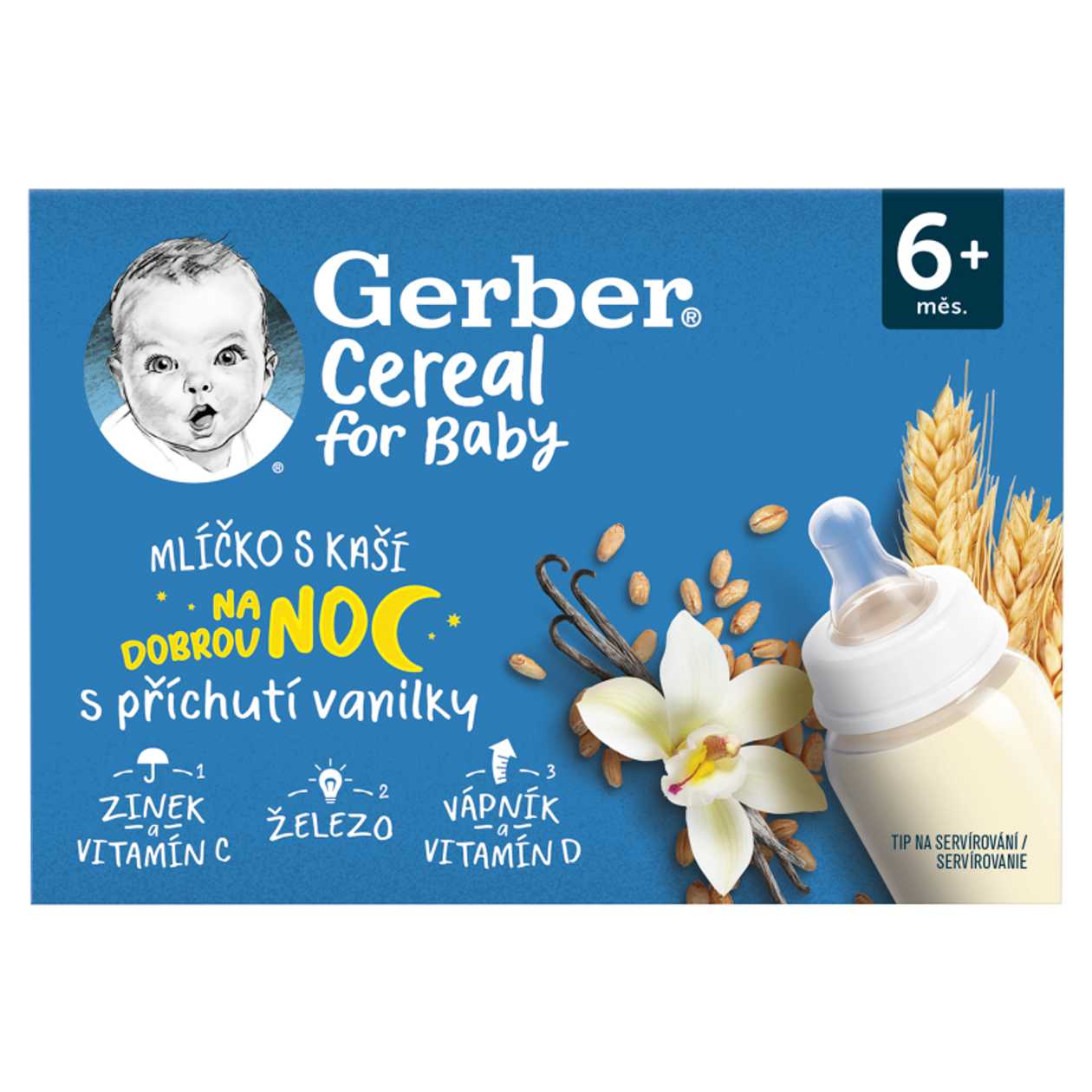 Gerber Mlicko S Kasi Prich. Van. 6+ M. 2 X 200 Ml