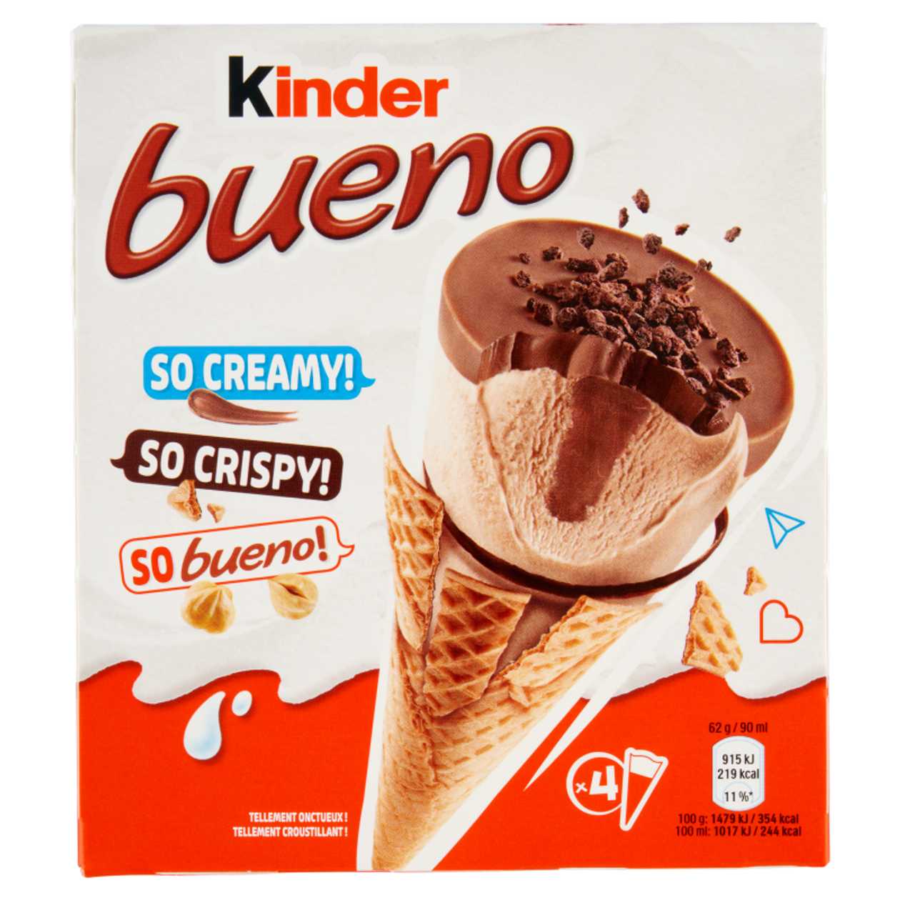 Kinder Bueno Kornout 4 X 90 Ml