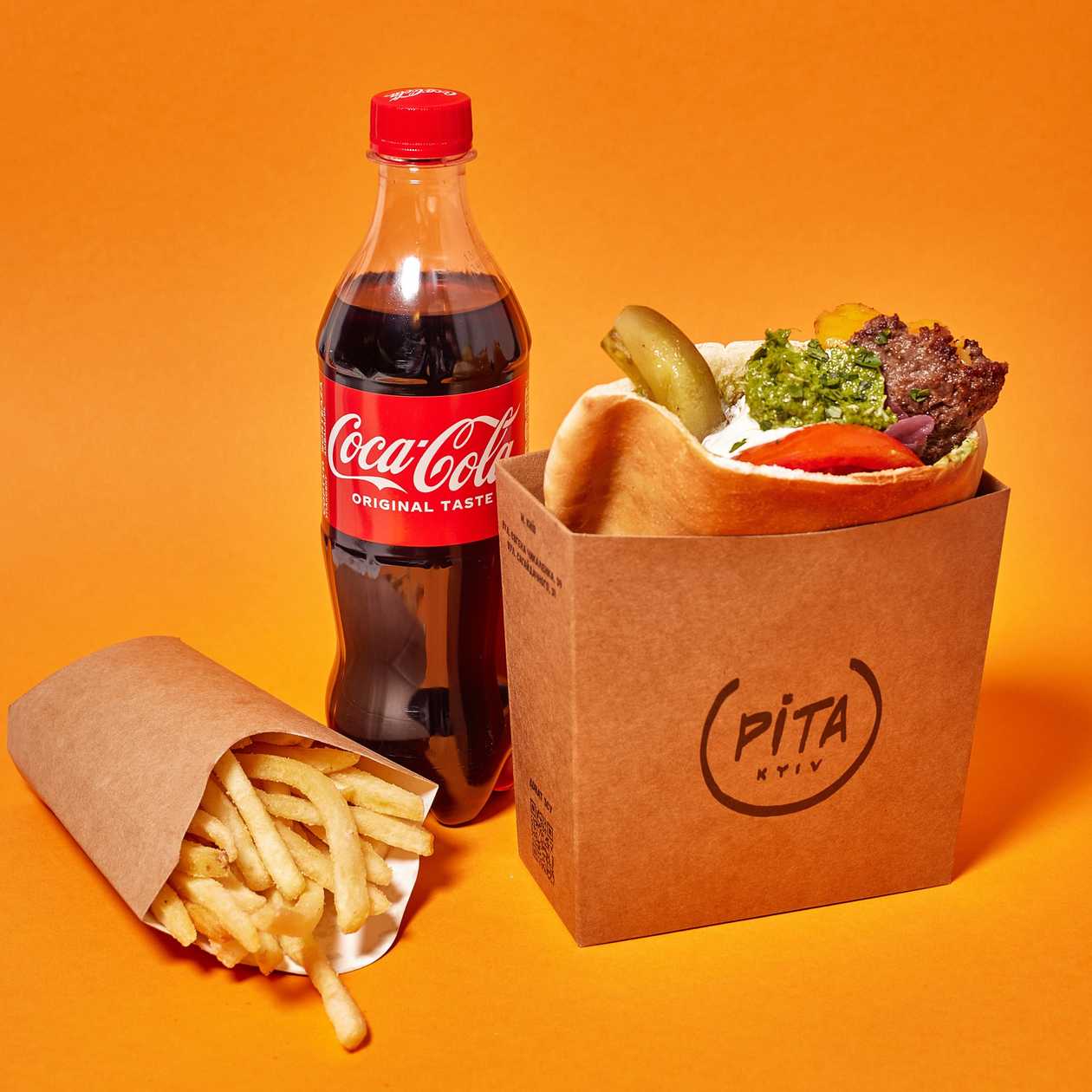 Pita Cheeseburger Combo