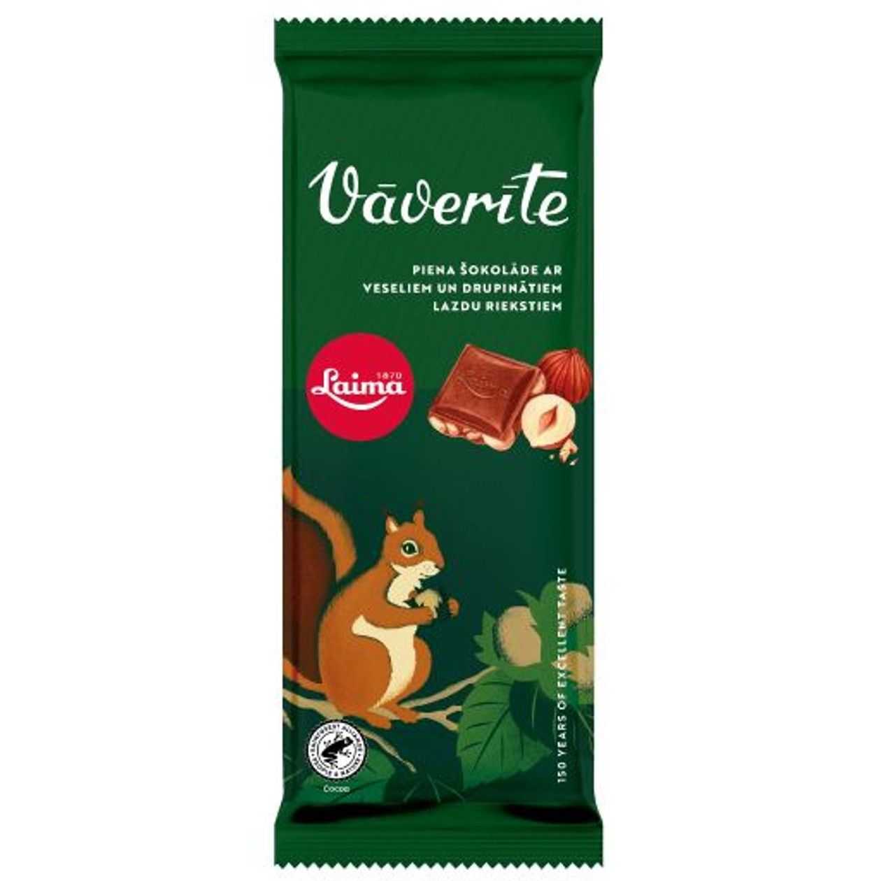 VĀVERĪTE milk chocolate 90g