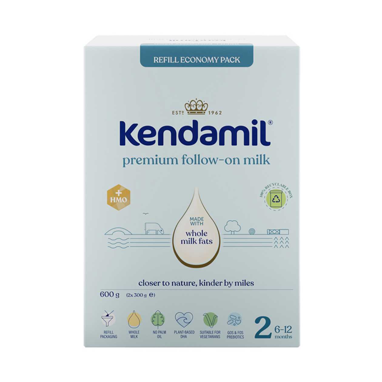 Kendamil Premium 2 Ml.Koj. Challenges 6-12 Me. 2X300G