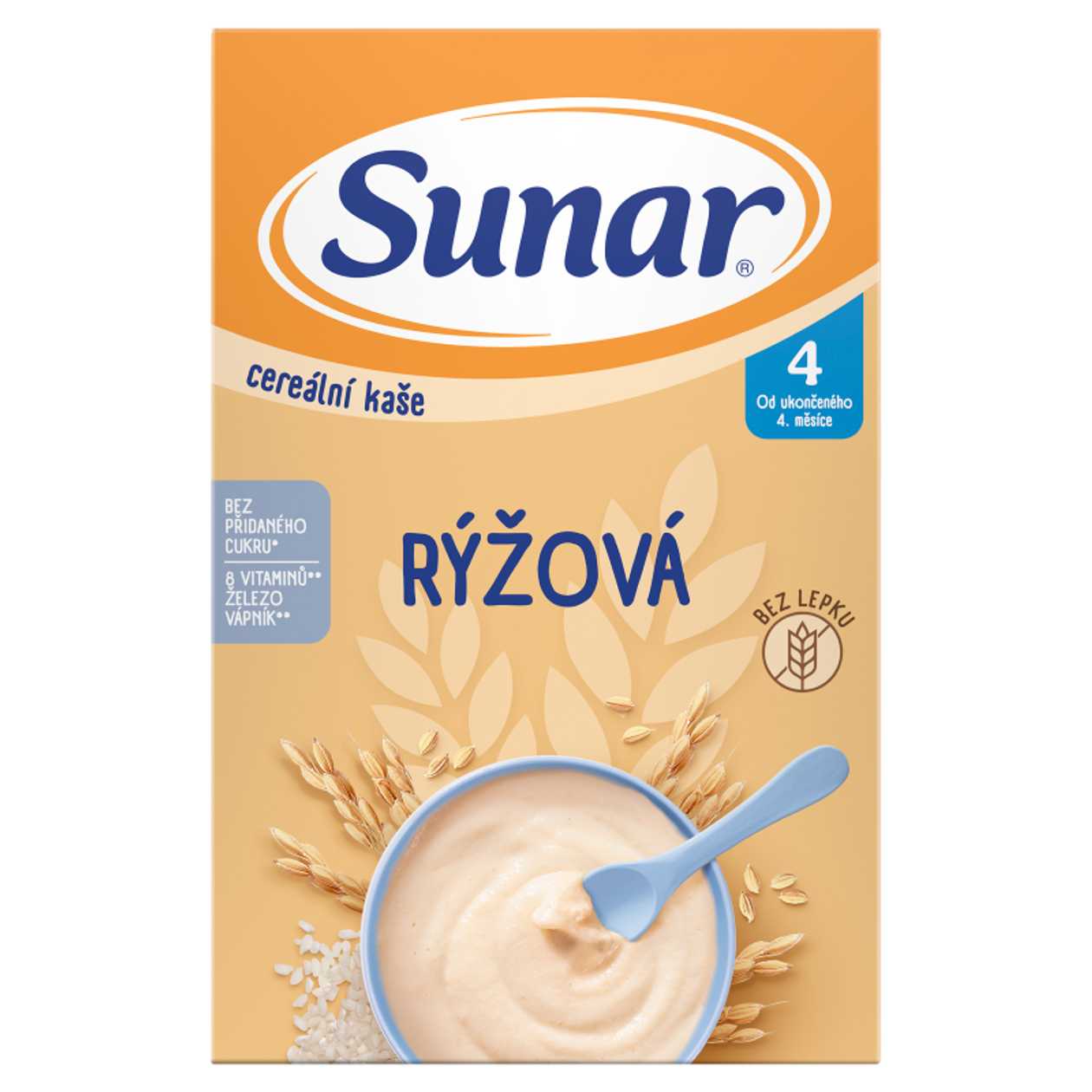 Sunar Cerealni Kase Ryz. 4+Mes. Bez Lepku 210 G