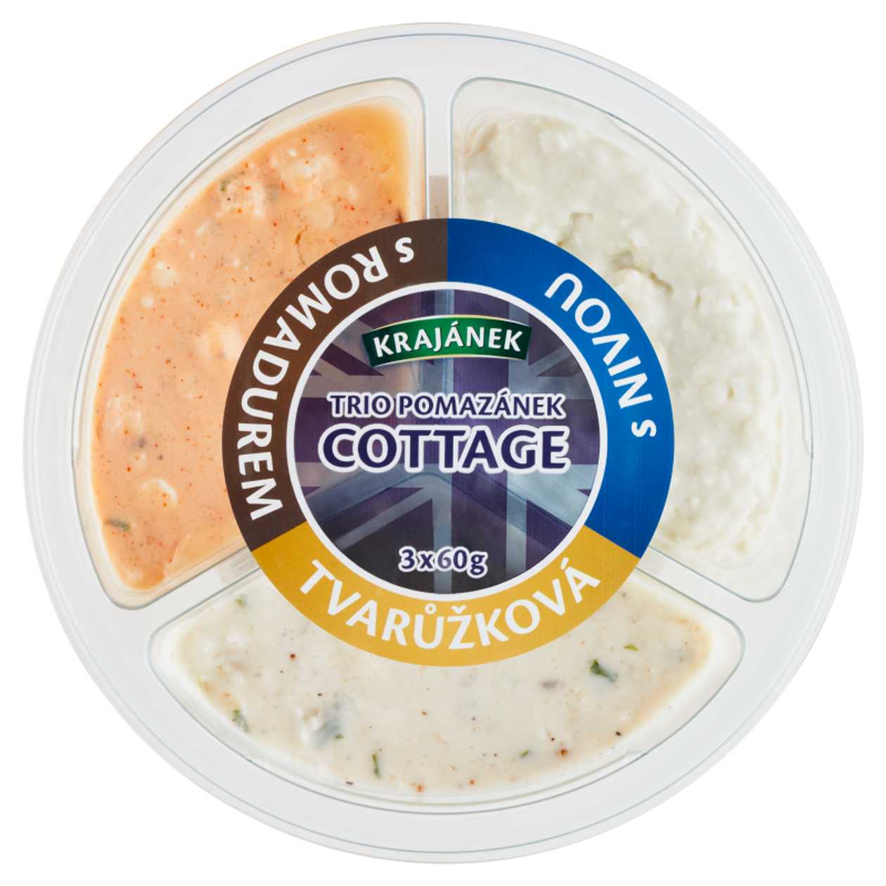 Krajanek Trio Cottage Cheese Spreads 3X60 G