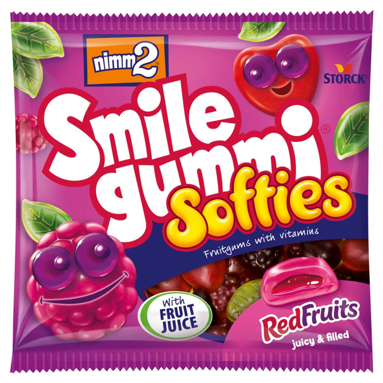 Nimm2 Smilegummi Red Fruit.90G