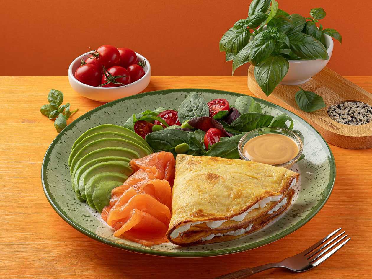 Salmon and Avocado Omelette