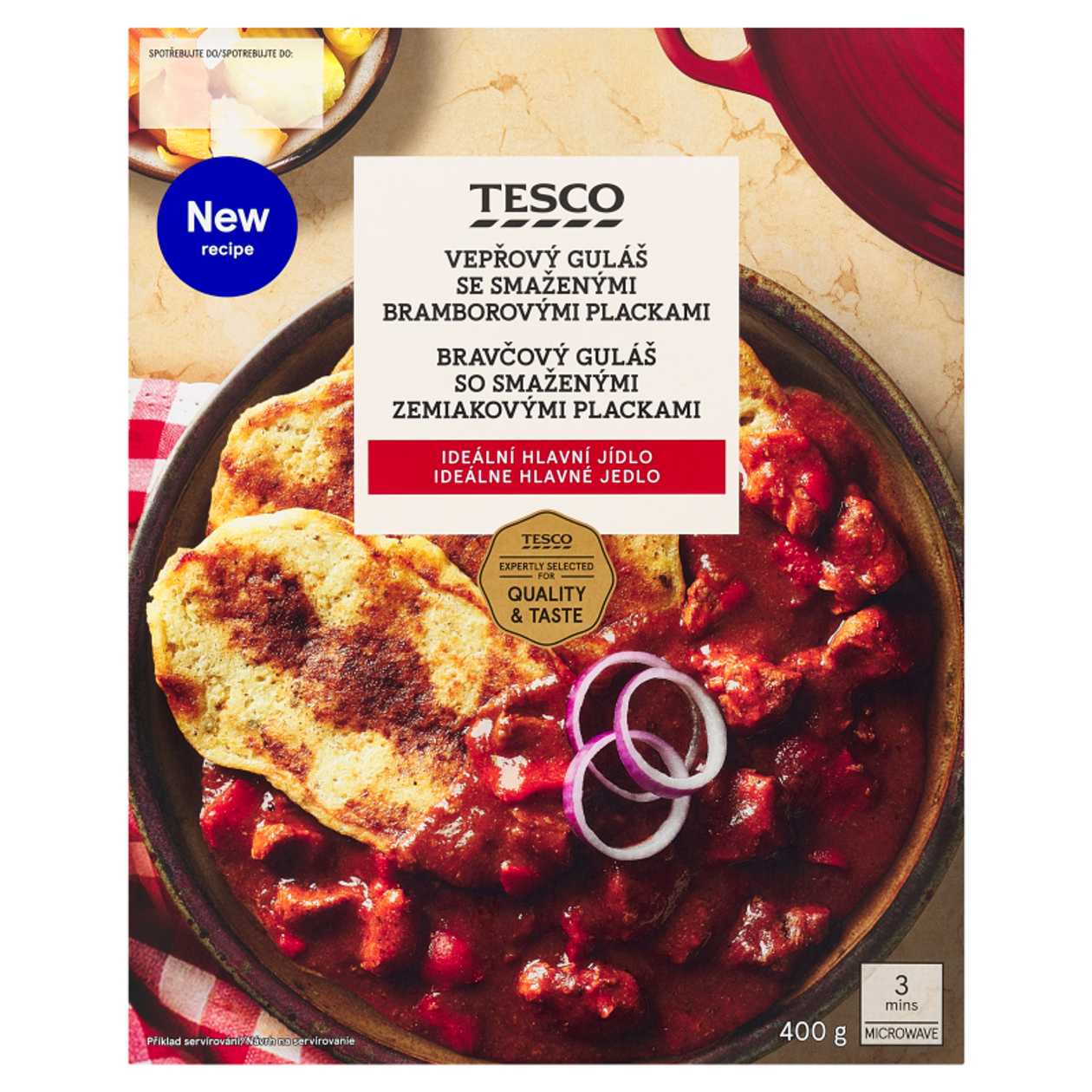 Tesco Veprovy Gulas S Brambor. Plackami 400 G