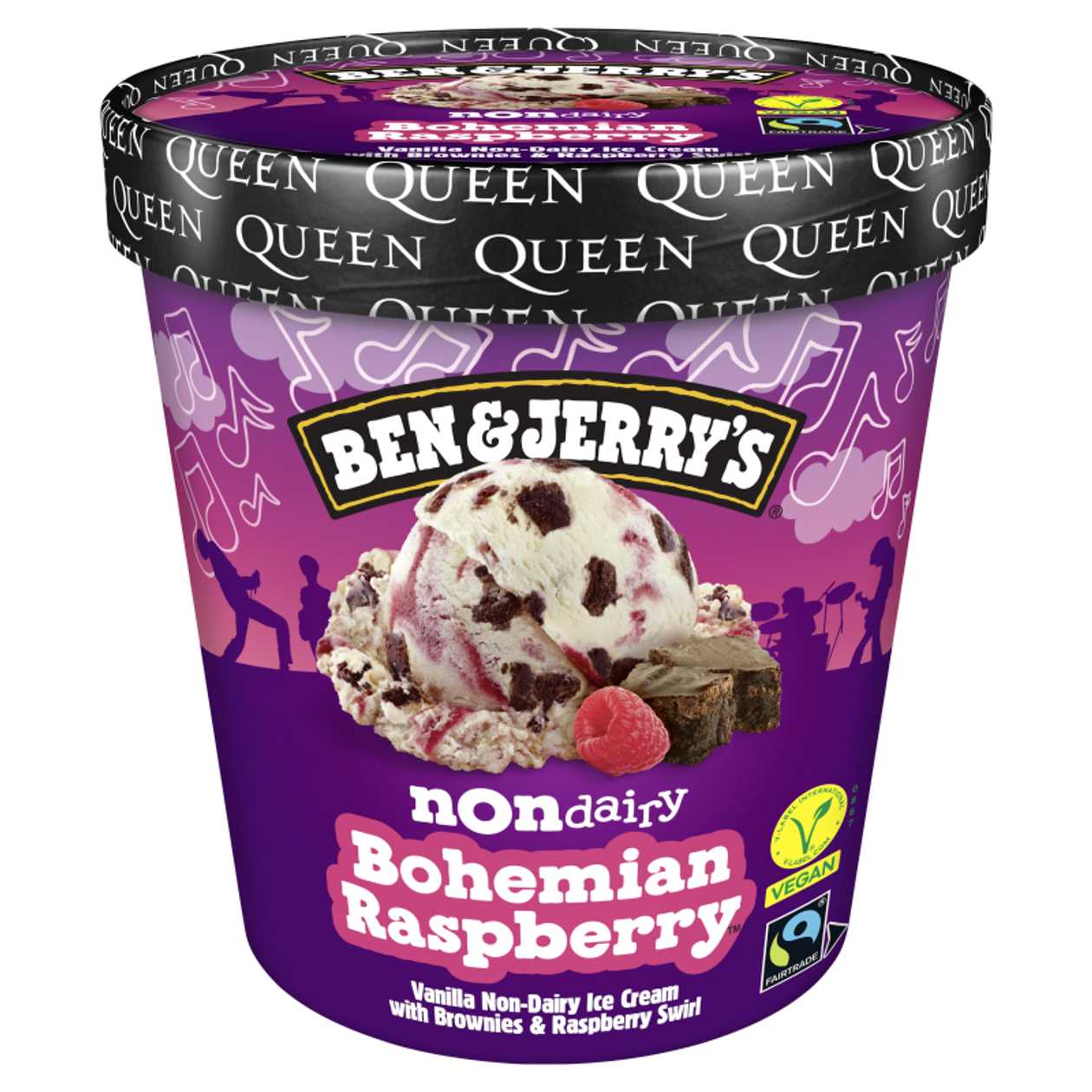Ben &amp; Jerry'S Bohemian Raspbe. Nd Ice cream. 465 Jr