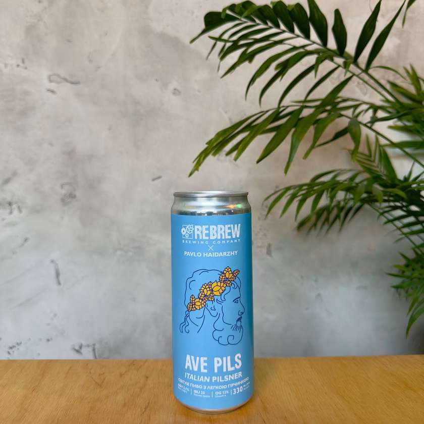 Пиво REBREW Ave Pils Italian Pilsner 0,33 л.