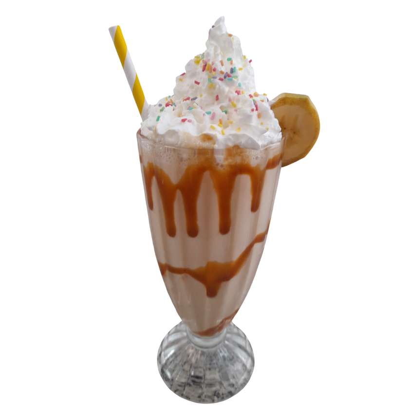 Batido Banana e Caramelo