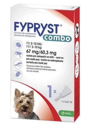 Fypryst Combo Spot-On for Dogs 2-10kg 1x0.67ml