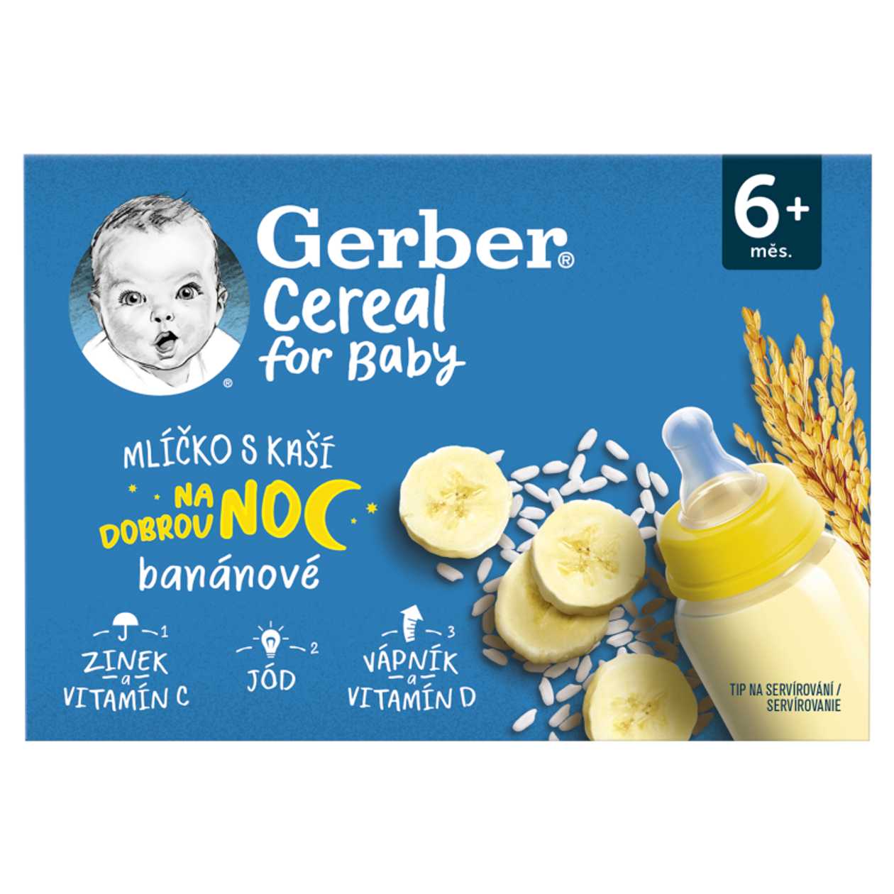 Gerber Mlicko S Kasi Bananove 6+ M 2 X 200 Ml