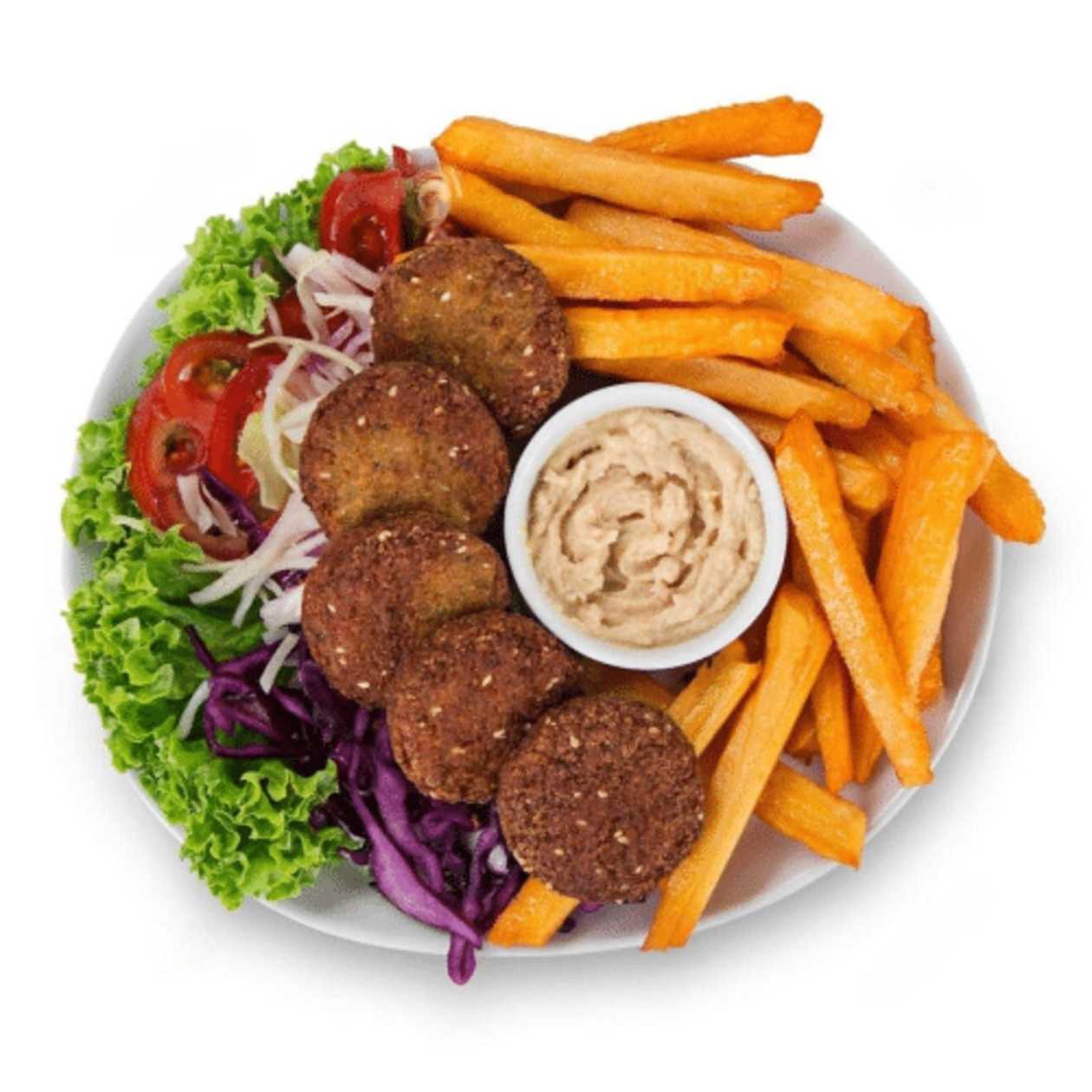 Falafel on a Plate