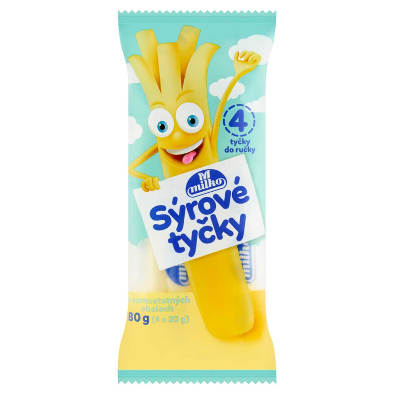 Milko Syrove Tycky 4 X 20 G