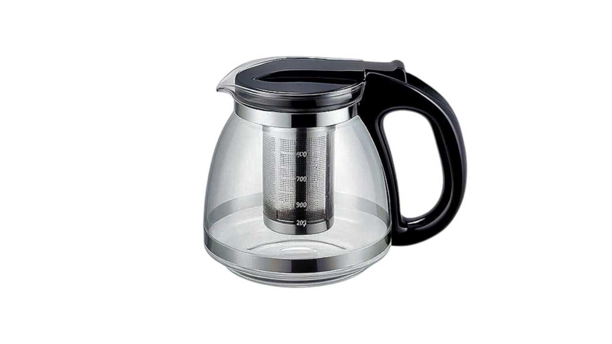 Glass kettle with filter, 2000ml