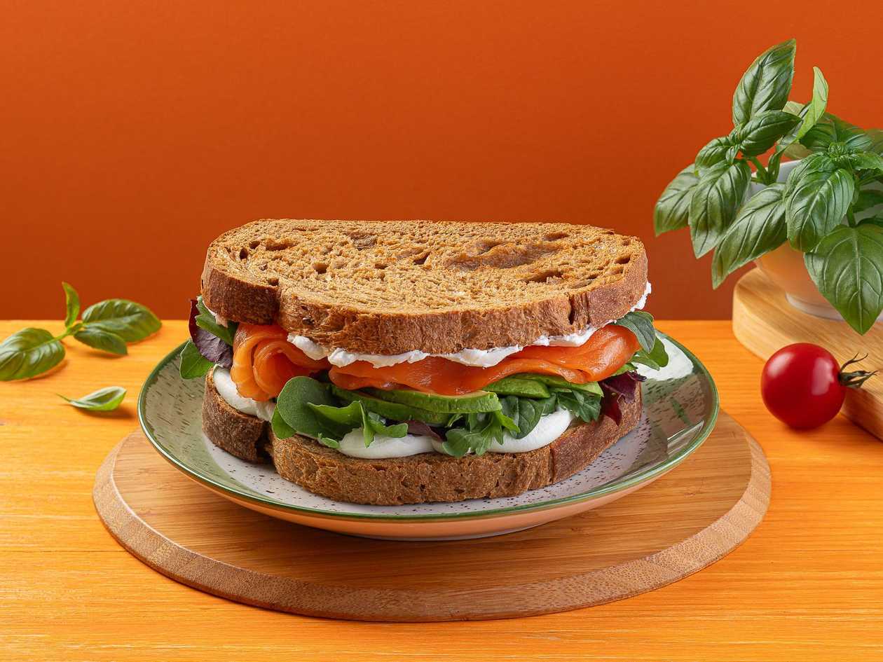 Philadelphia Salmon Sandwich