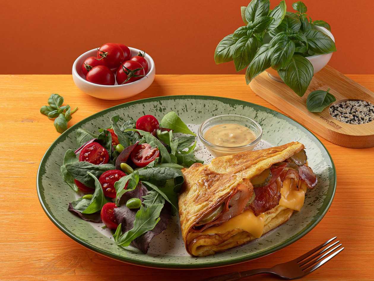 Bacon omelette
