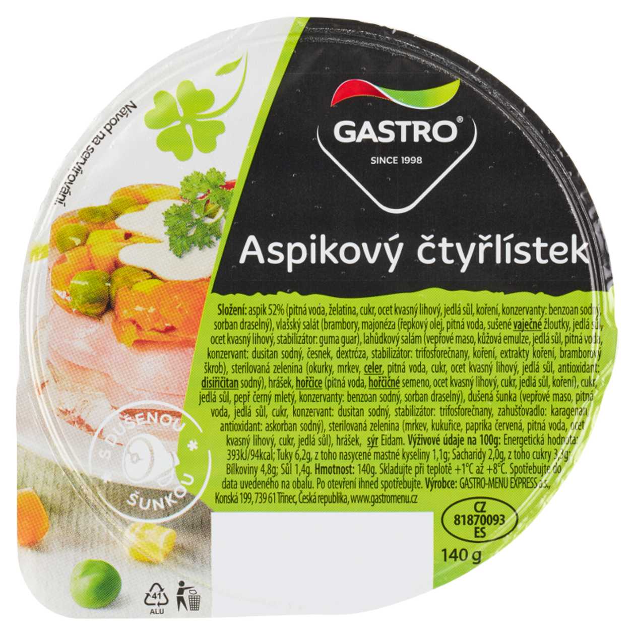 St. Aspic Ctyrlistek 140G