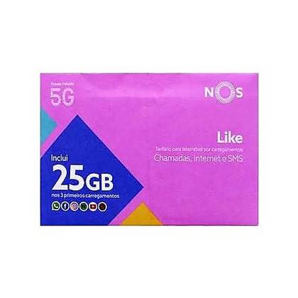 NOS Like 25GB Prepaid SIM Card for Internet Apps - 1 Unit