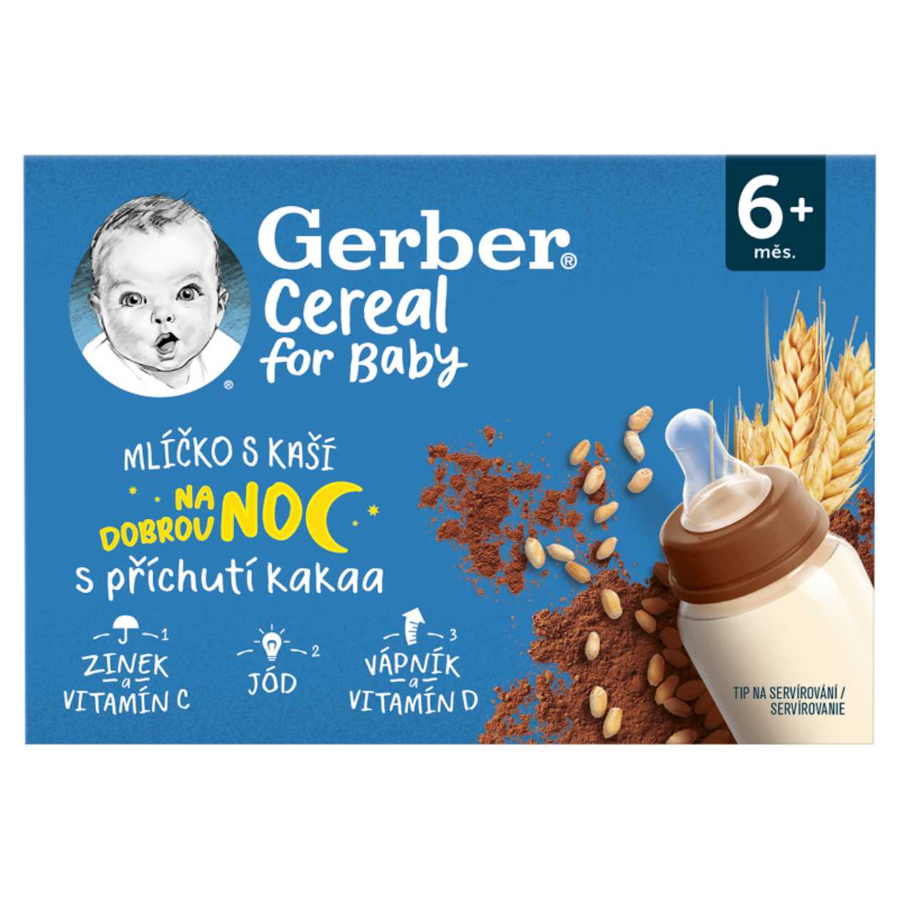Gerber Mlicko S Kasi Prich.Kakaa 6+ M. 2 X 200 Ml