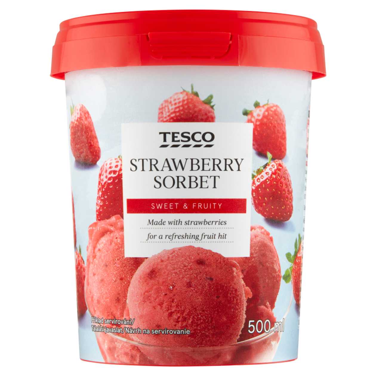 Jahodovy Sorbet 500Ml