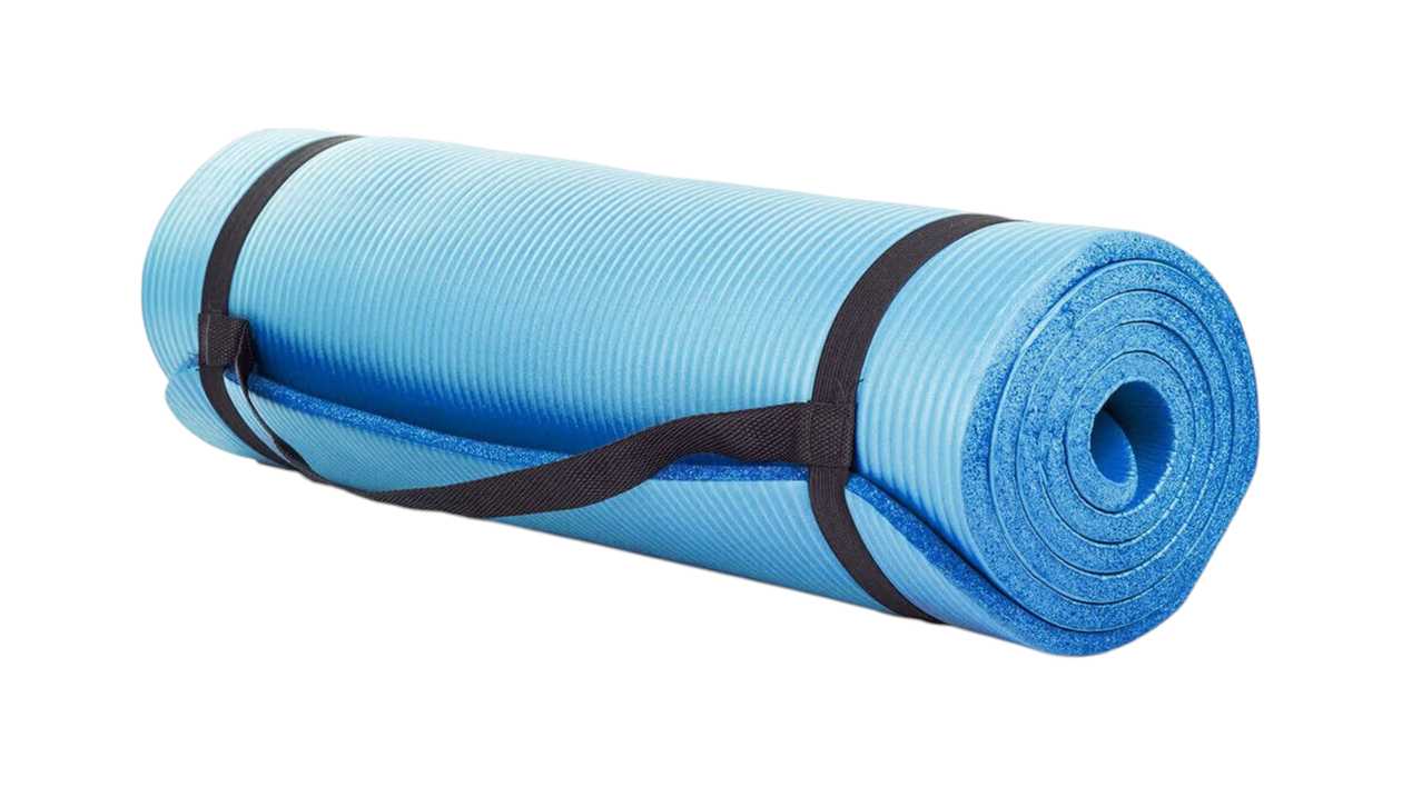 Yoga and fitness mat 180x60, blue