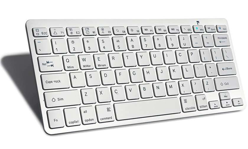 Bluetooth keyboard, white