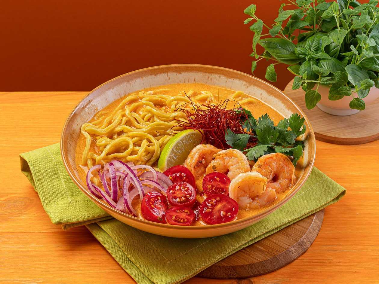 CURRY LAKSA WITH SHRIMP