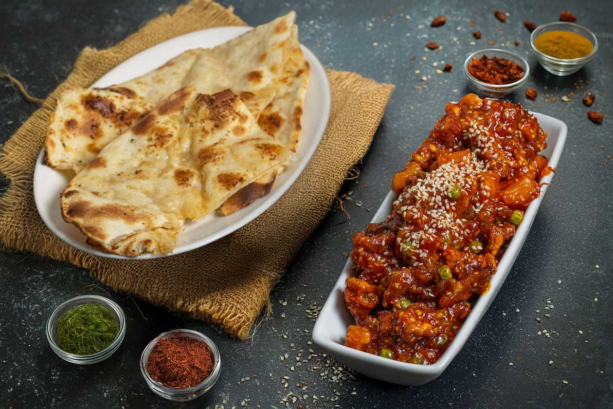 Krõbe meepart + küüslaugu naan