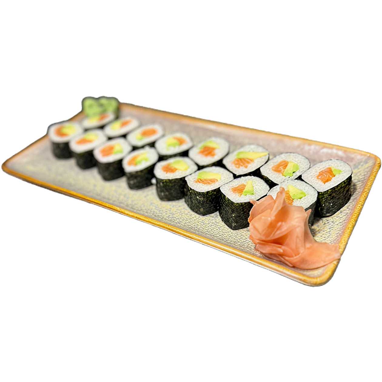 A15. Salmon Avocado Maki Set