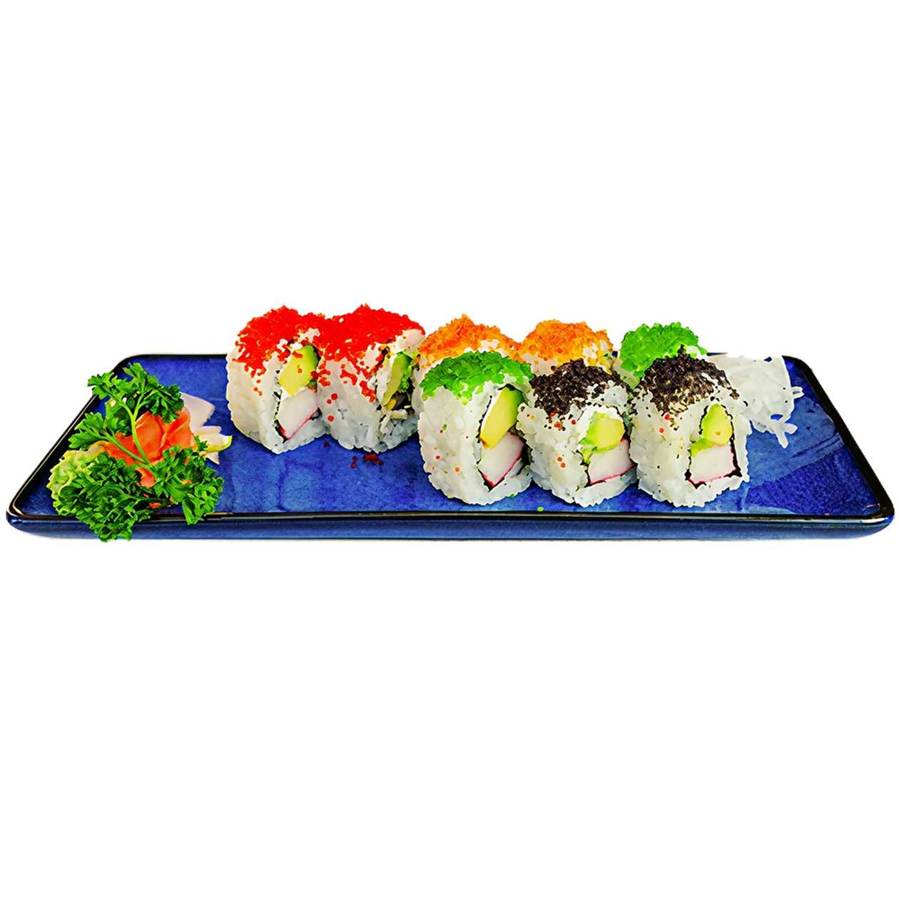 Rainbow Tobiko Roll (8 pieces)