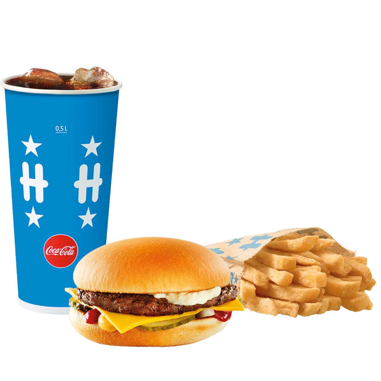 Cheeseburger meniu mare