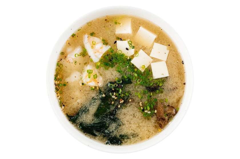 miso soup with shrimps