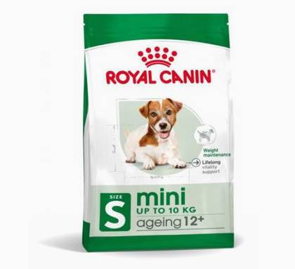 Ração para cães pequenos com mais de 12 anos.