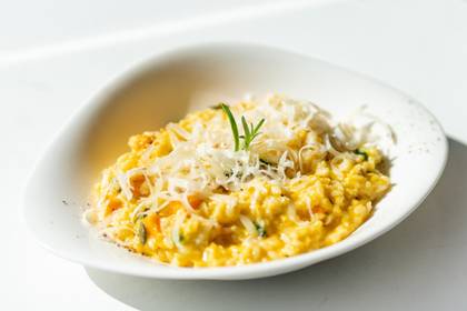 Risotto alla zucca (dýňové rizoto)